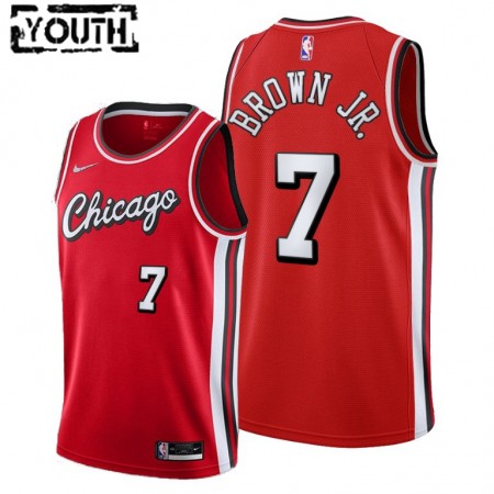 Maillot Basket Chicago Bulls Troy Brown Jr. 7 Nike 2021-22 City Edition Throwback Swingman - Enfant